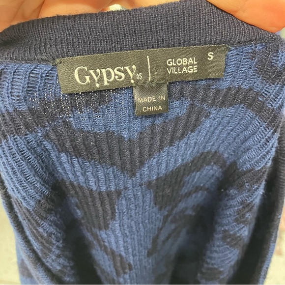 Gypsy 05 Global Village Crew Neck Sweater Dress Geometric Designer Womens‎ small - Picture 13 of 16